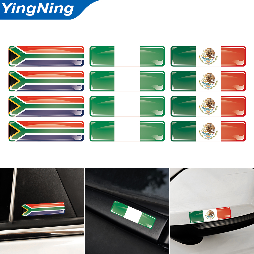 Laptop Accessories South Africa - Südafrika Nigeria Mexiko Flaggen-Aufkleber 3D Epoxy-Domaufkleber