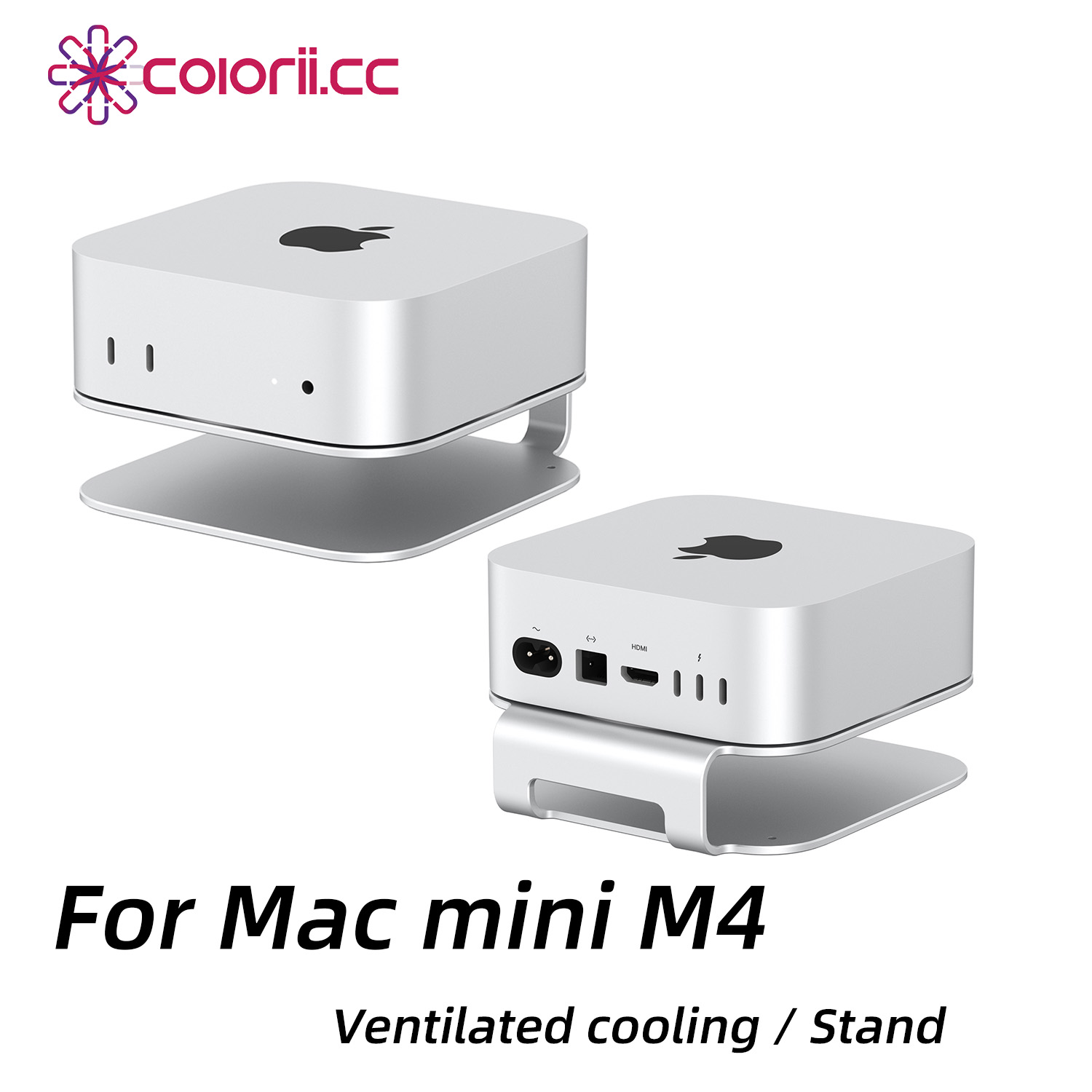 Mac Laptop Accessories - Colorii Desktop-Ständer für Mac Mini M4/M4