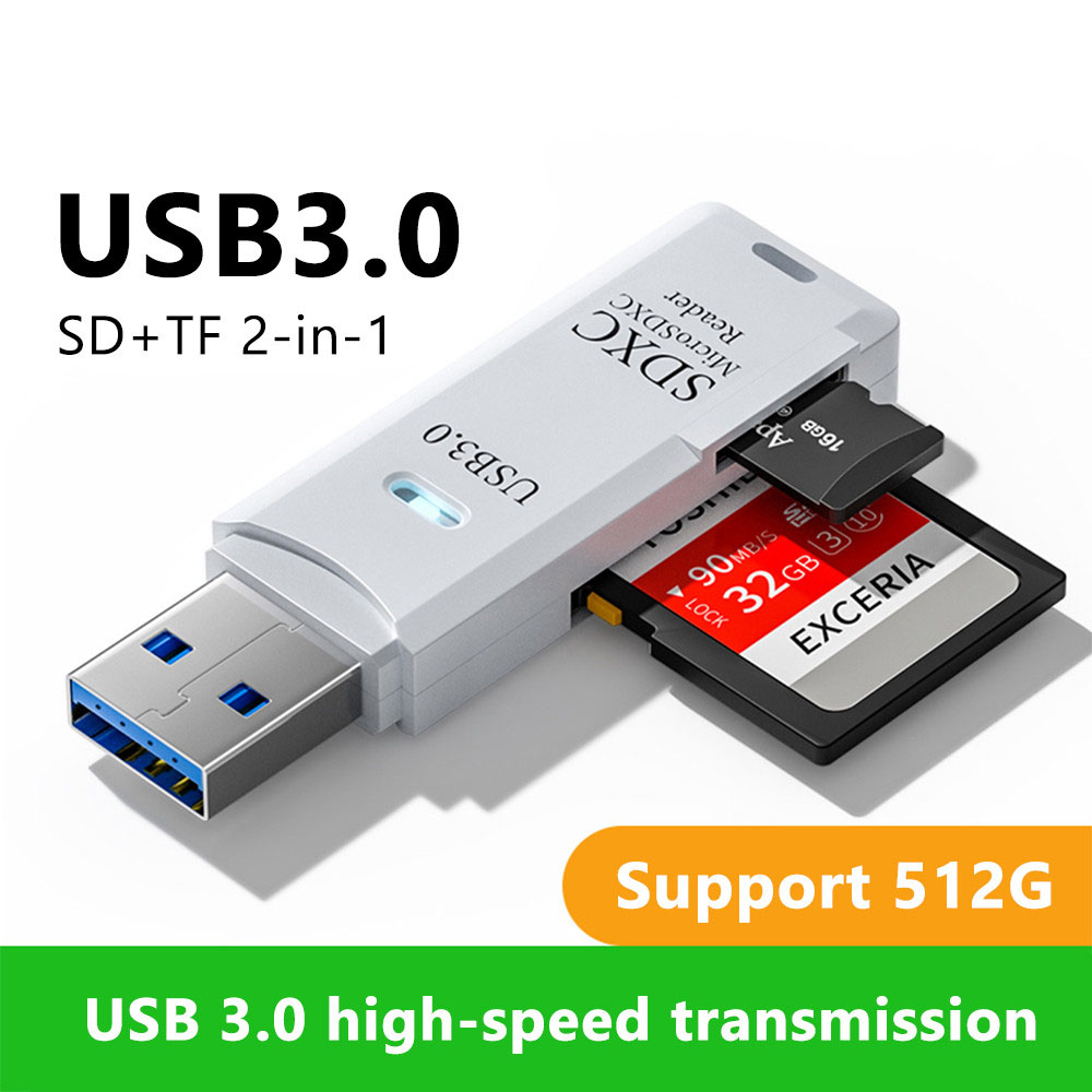 Laptop Accessories And Gadgets - 2-in-1 USB 3.0 Kartenleser Micro TF