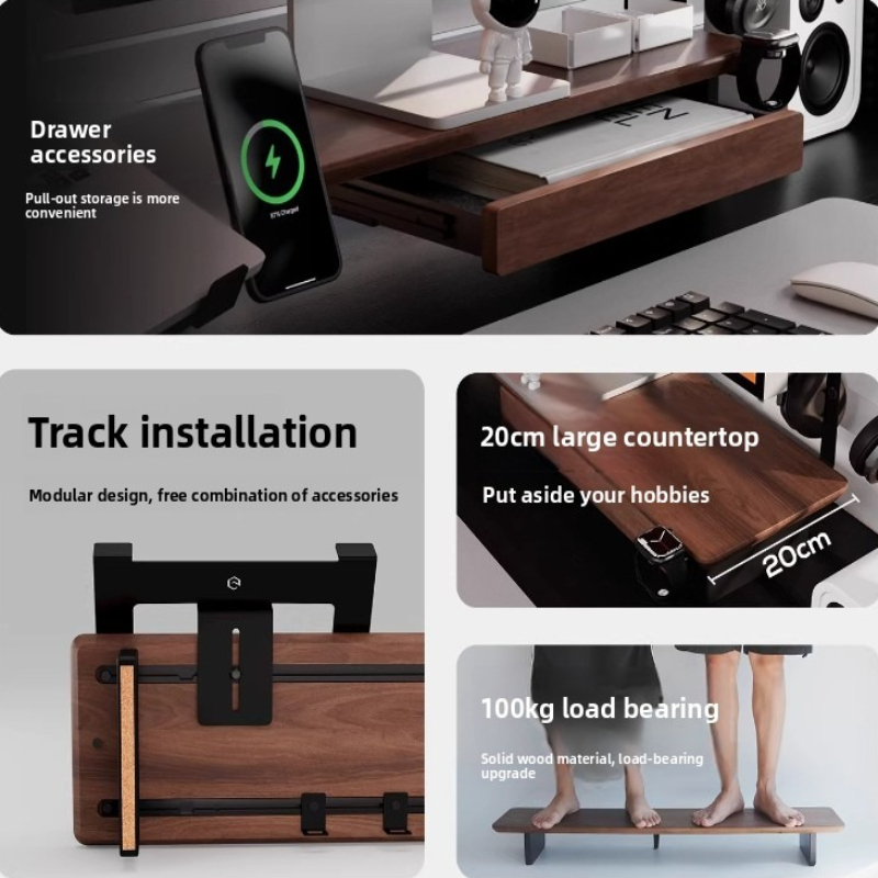Laptop Ergonomic Accessories - Z3 Pro Zubehör-Monitor Metall-Aufbewahrungsbox Modulare Computer-Schreibtisch-Trennwand