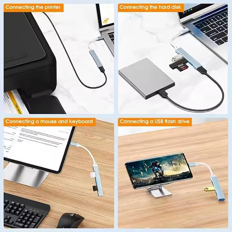 4-Port Multi-Splitter Typ-C Hu – Mac Laptop Accessories Bewertung und Preis