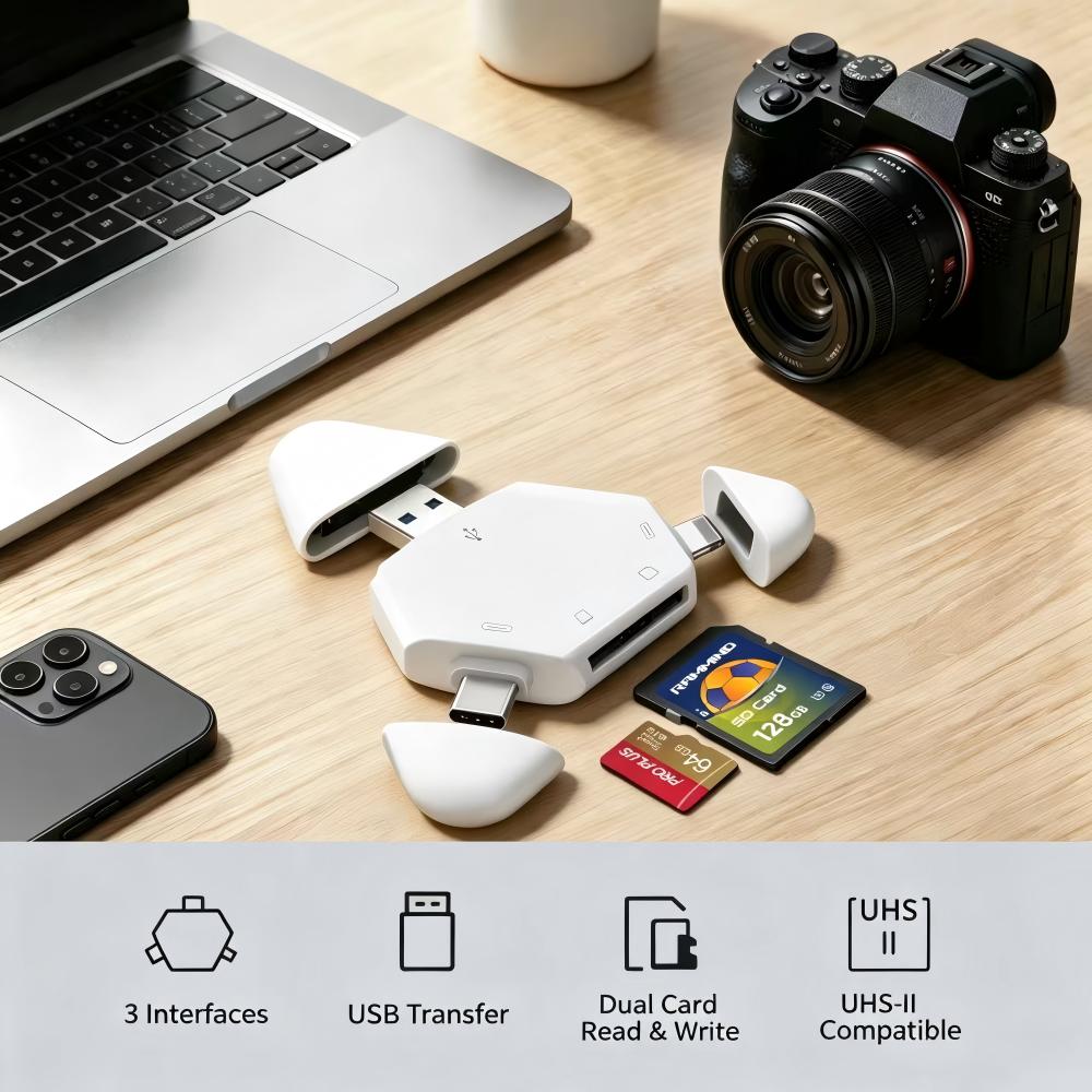 3-in-1-Speicherkartenleser mit – Laptop Accessories Distributor Bewertung und Preis