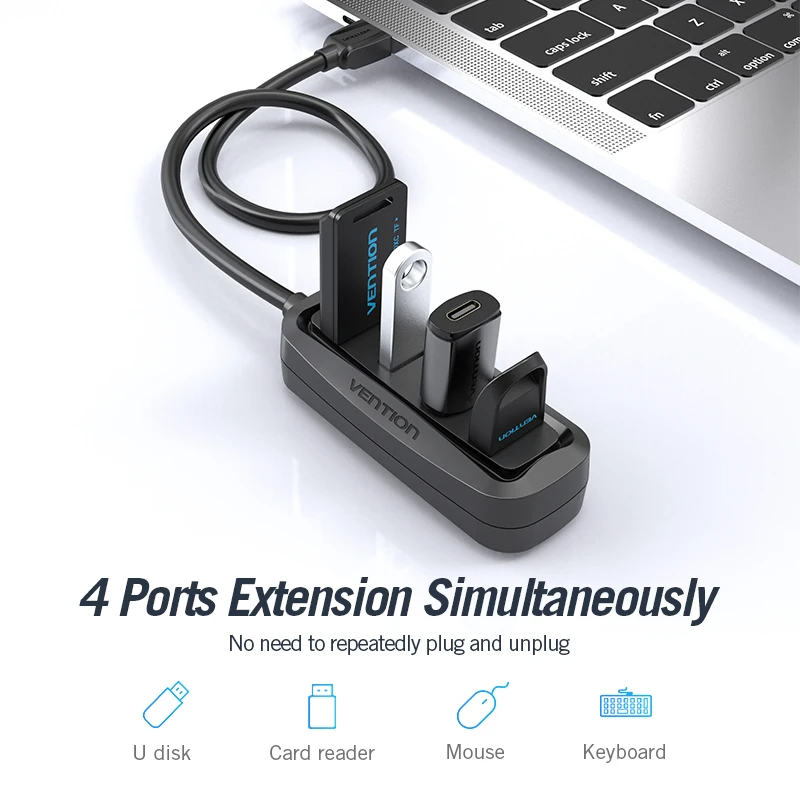 Vention USB 2.0 HUB 4-Port mit – Mac Laptop Accessories Bewertung und Preis