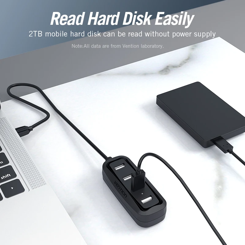 Vention USB 2.0 HUB 4-Port mit – Mac Laptop Accessories Bewertung und Preis