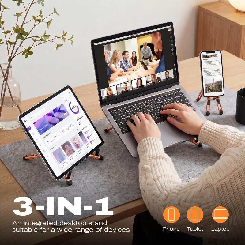 3-in-1 Magnetischer Faltbarer  – Laptop Stand Riser Bewertung und Preis
