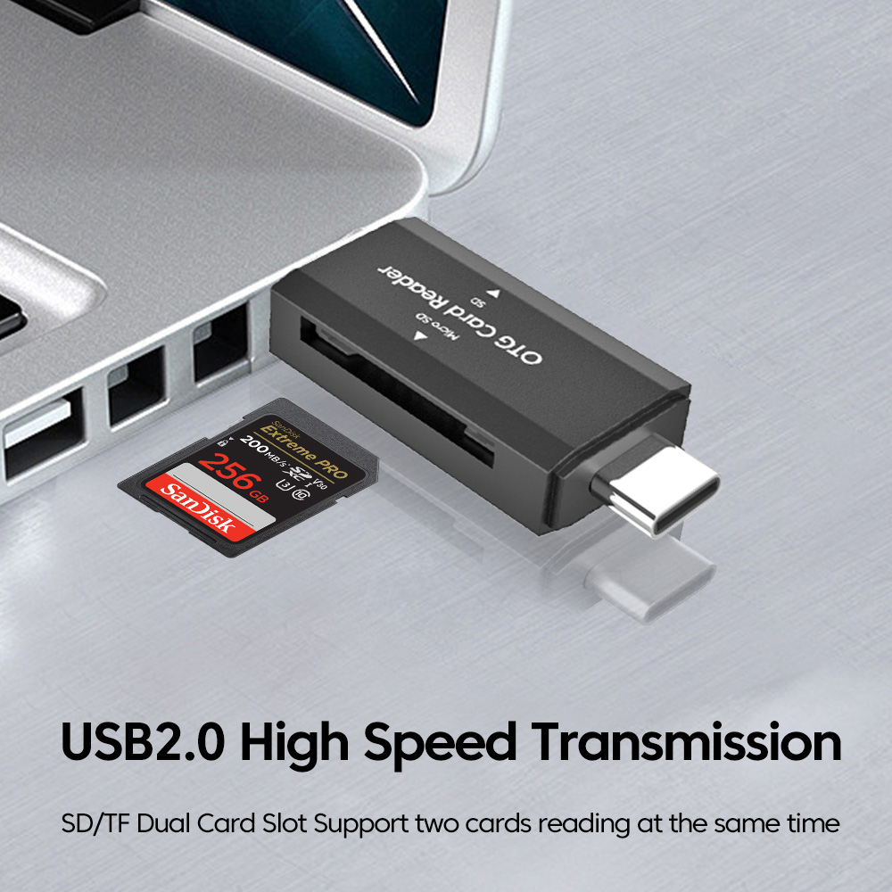 2-in-1 USB 2,0 Kartenleser SD  – Laptop Accessories And Gadgets Bewertung und Preis